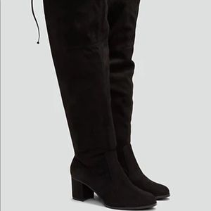 Haley Faux Suede Over-The-Knee Boots